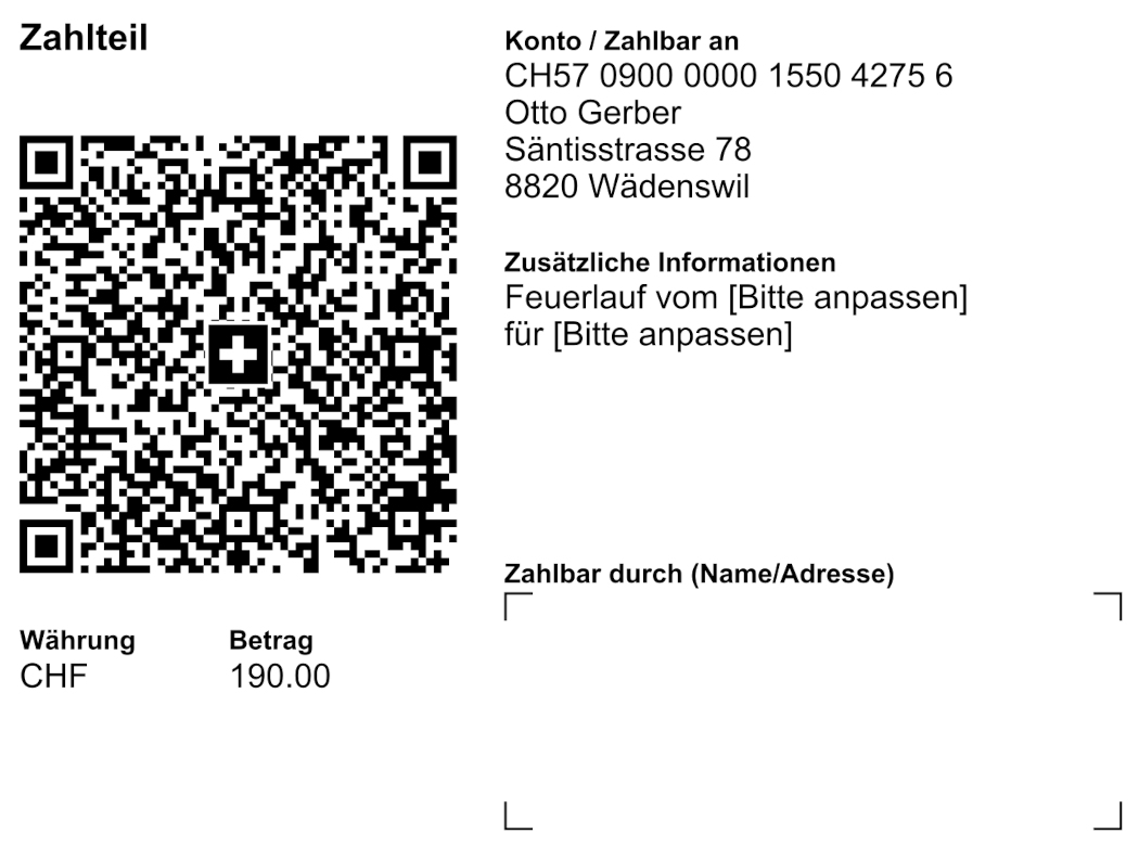 QR-Einzahlungscode